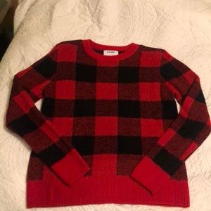 Buffalo check sweater